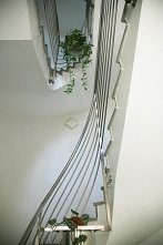 Stopnišče v občinski stavbi, marec 2011, foto: Polona Makovec